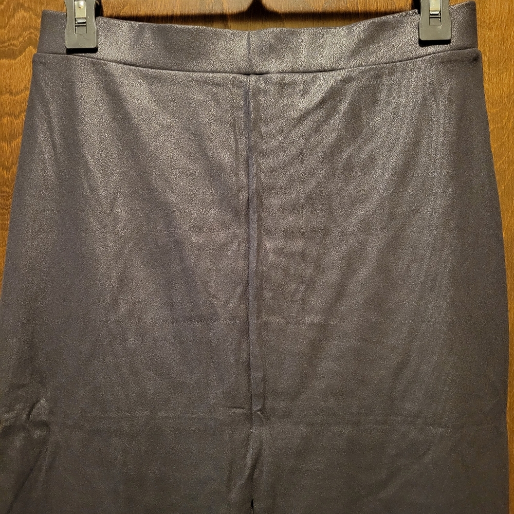 Faux Suede Chic Black Pencil Skirt NWT - Picture 3 of 8